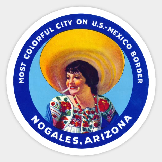 1940's Nogales Arizona Sticker by historicimage